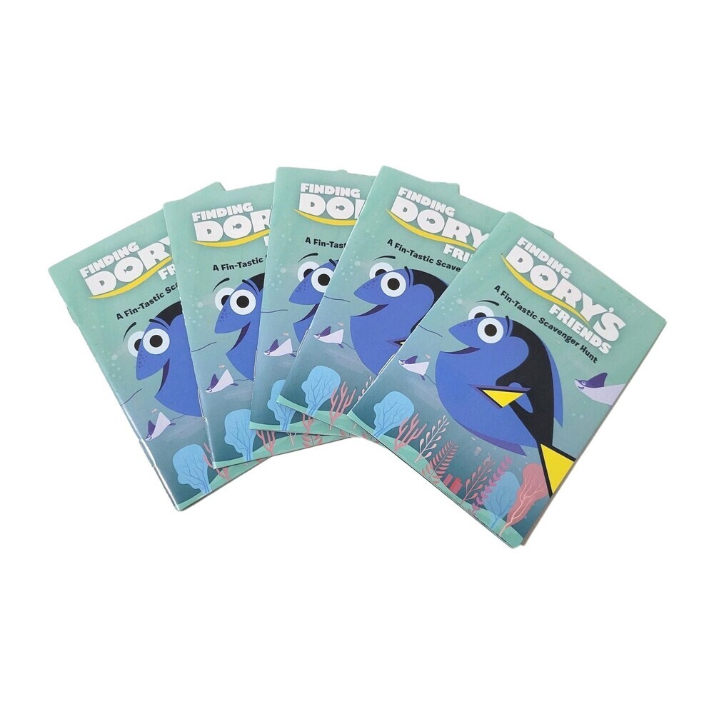 Disney EPCOT Finding Dory Booklet Stickers Lot of 5 New Scavenger Hunt WDW